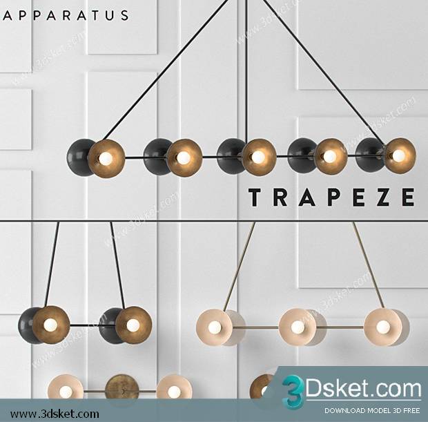 Free Download Ceiling Light 3D Model 0481