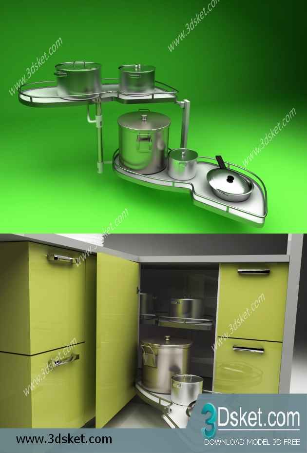 Free Download Kitchen Accessories 3D Model 035