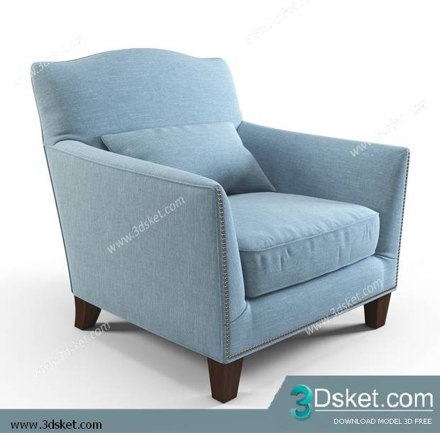 3D Model Arm Chair Free Download 508