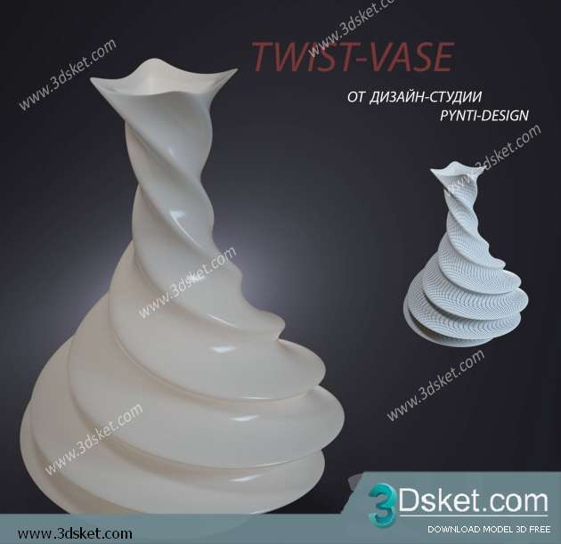 Free Download Vase 3D Model 059