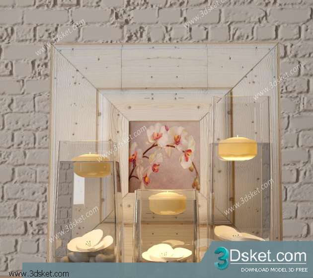 Free Download Decorative set 3D Model 0107