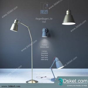 Free Download Floor Lamp 3D Model 072