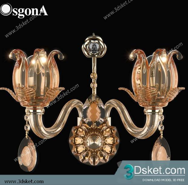 Free Download Ceiling Light 3D Model 0483