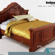 3D Model Bed Free Download Giường 105