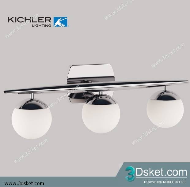 Free Download Wall Light 3D Model Đèn Tường 063