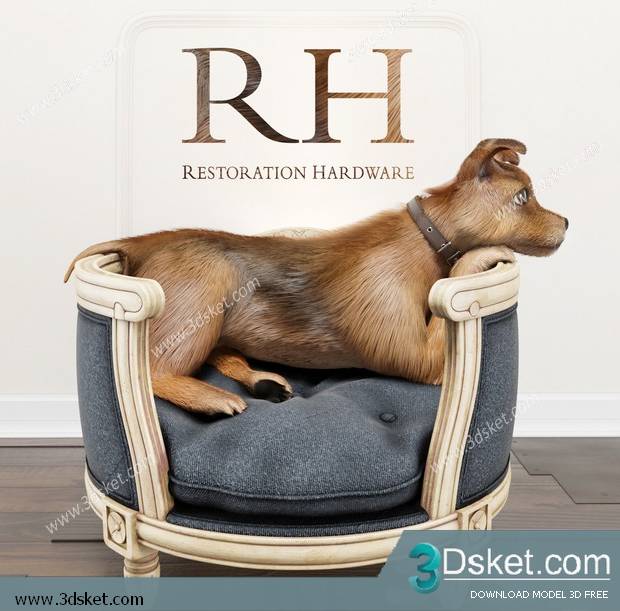 3D Model Arm Chair Free Download 513