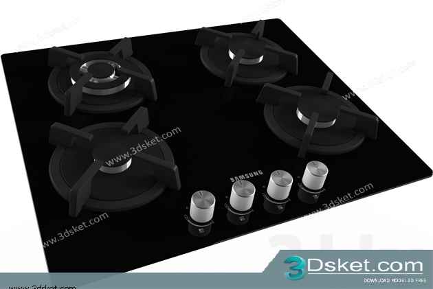 Free Download Kitchen Appliance 3D Model 076