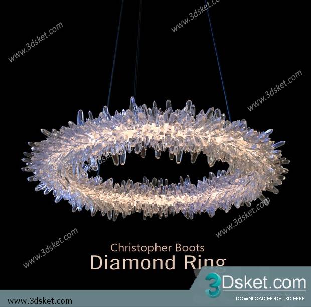 Free Download Ceiling Light 3D Model 0486