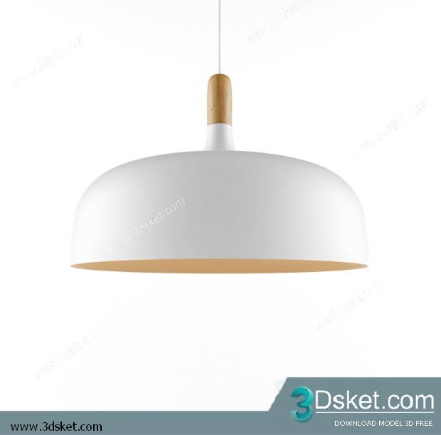 Free Download Ceiling Light 3D Model 0487
