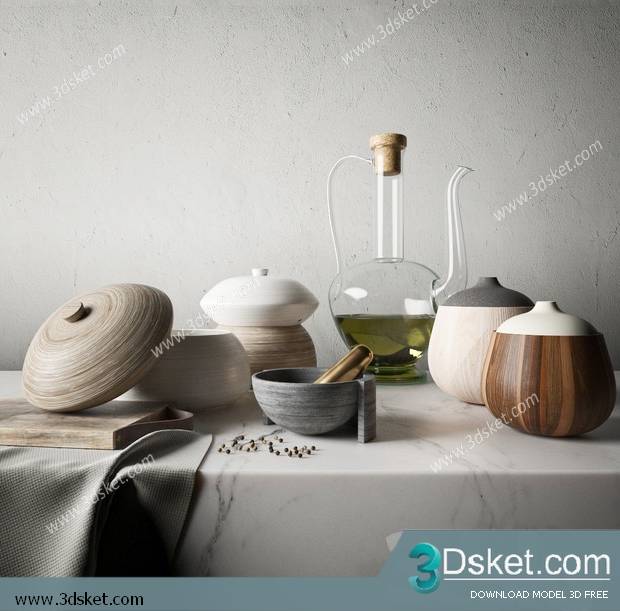 Free Download 3D Models Tableware Kitchen 0244