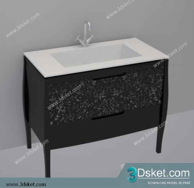 Free Download Wash Basin 3D Model 040