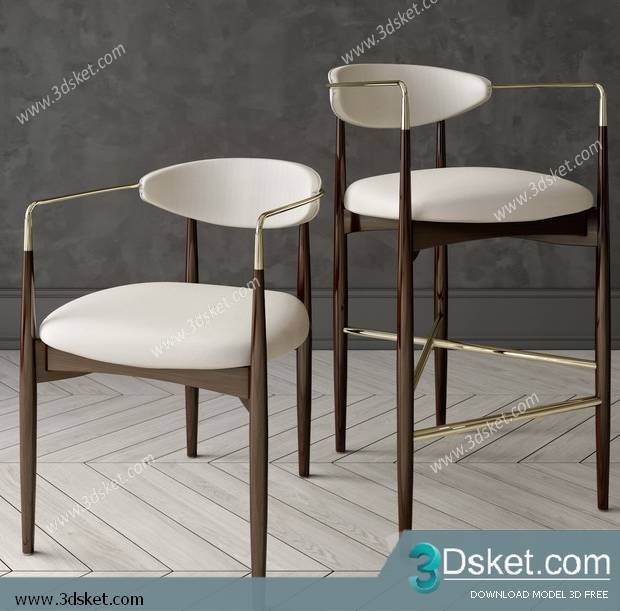 3D Model Arm Chair Free Download 521