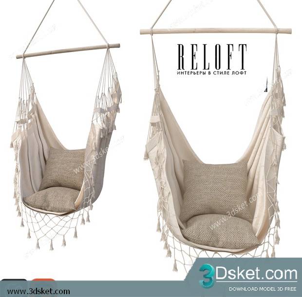 3D Model Arm Chair Free Download 522