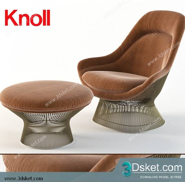 3D Model Arm Chair Free Download 523