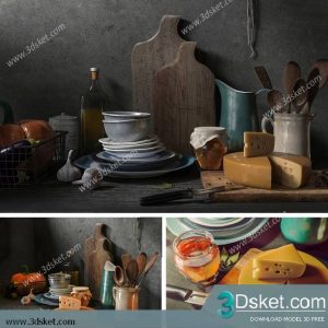 Free Download 3D Models Tableware Kitchen 0245