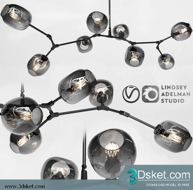 Free Download Ceiling Light 3D Model 0492