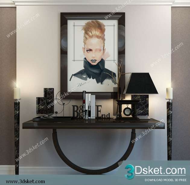 Free Download Decorative set 3D Model 0111