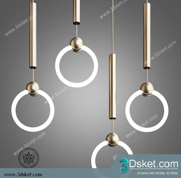 Free Download Ceiling Light 3D Model 0493