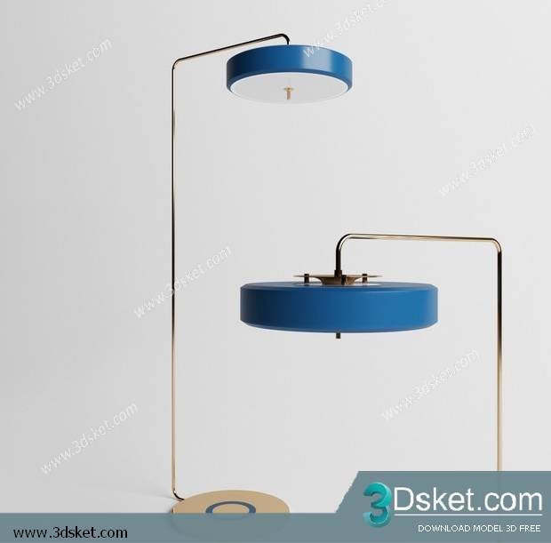 Free Download Floor Lamp 3D Model 074