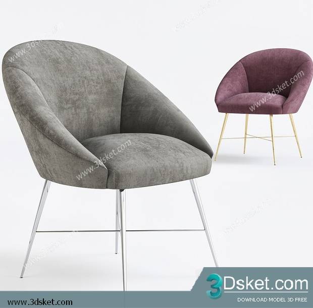 3D Model Arm Chair Free Download 530