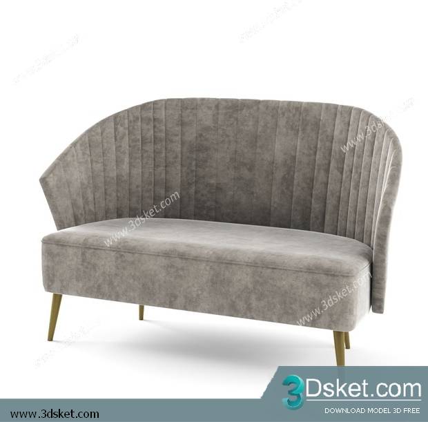 3D Model Arm Chair Free Download 534