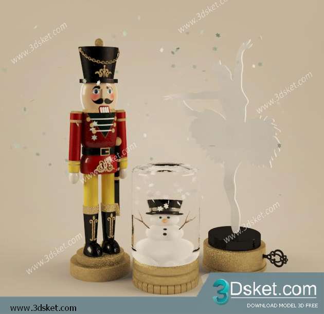 Free Download Decorative set 3D Model 0113