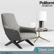 3D Model Arm Chair Free Download 535