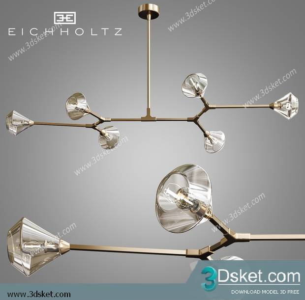 Free Download Ceiling Light 3D Model 0500