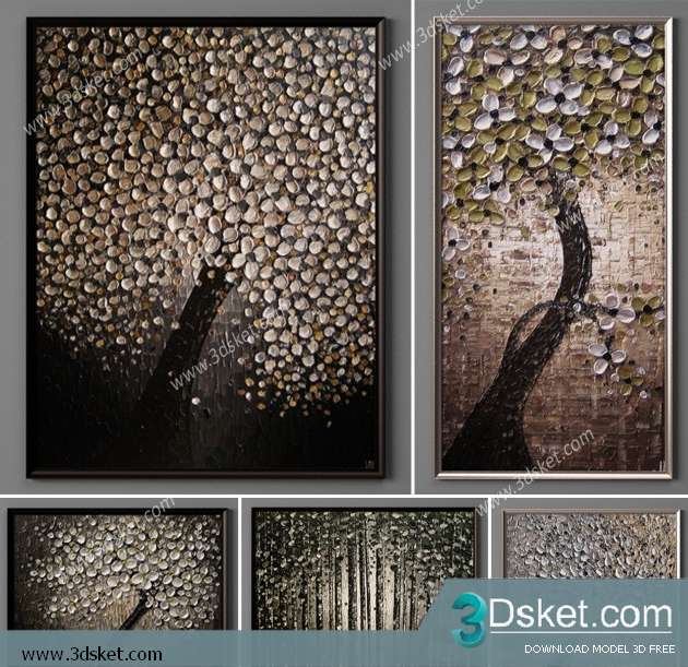 Free Download Frame 3D Model Tranh 092