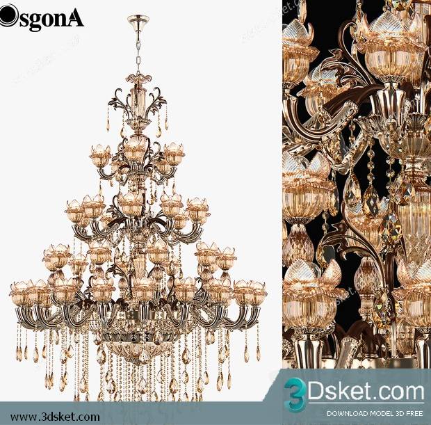 Free Download Ceiling Light 3D Model 0502
