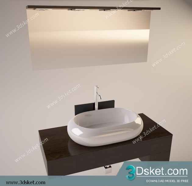 Free Download Wash Basin 3D Model 074