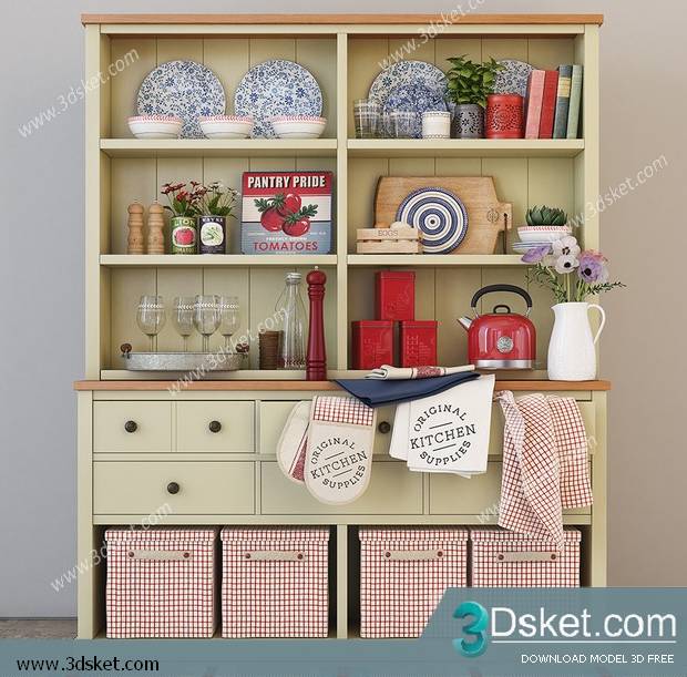 Free Download 3D Models Tableware Kitchen 0249