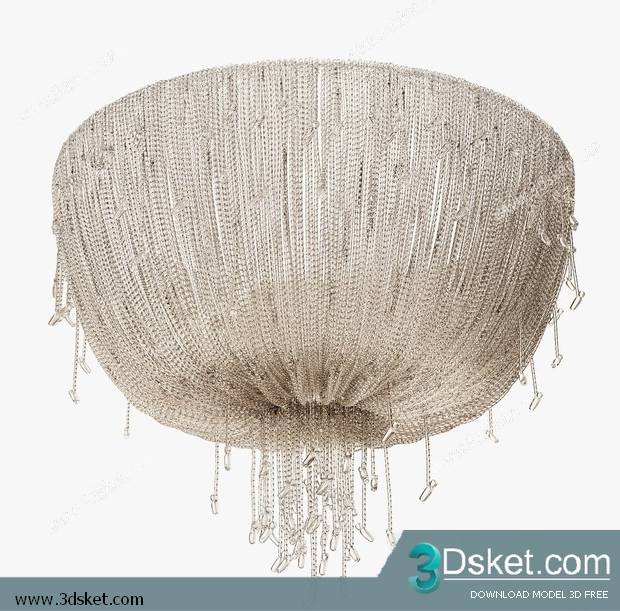 Free Download Ceiling Light 3D Model 0505