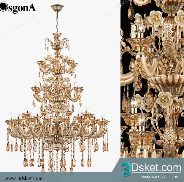 Free Download Ceiling Light 3D Model 0506