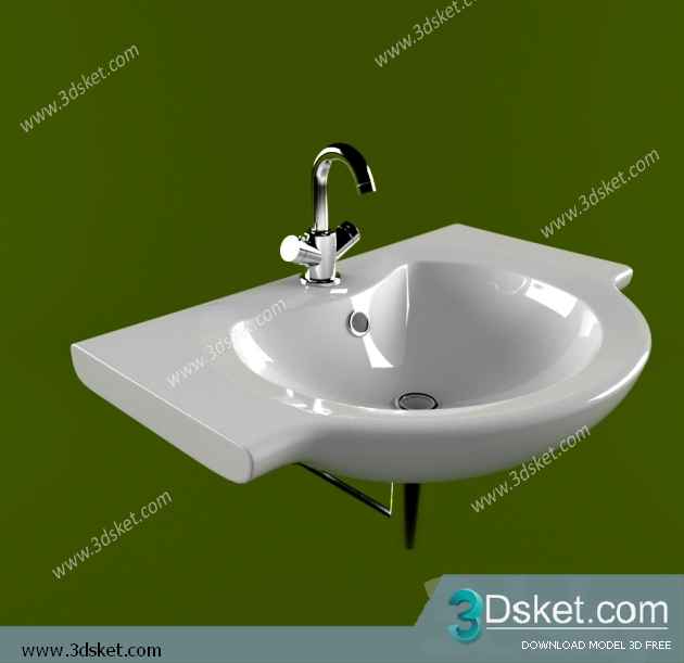 Free Download Wash Basin 3D Model 075