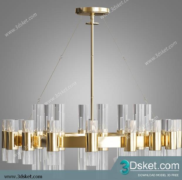 Free Download Ceiling Light 3D Model 0508