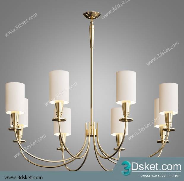 Free Download Ceiling Light 3D Model 0509