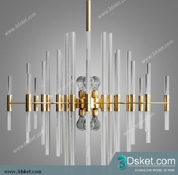Free Download Ceiling Light 3D Model 0510