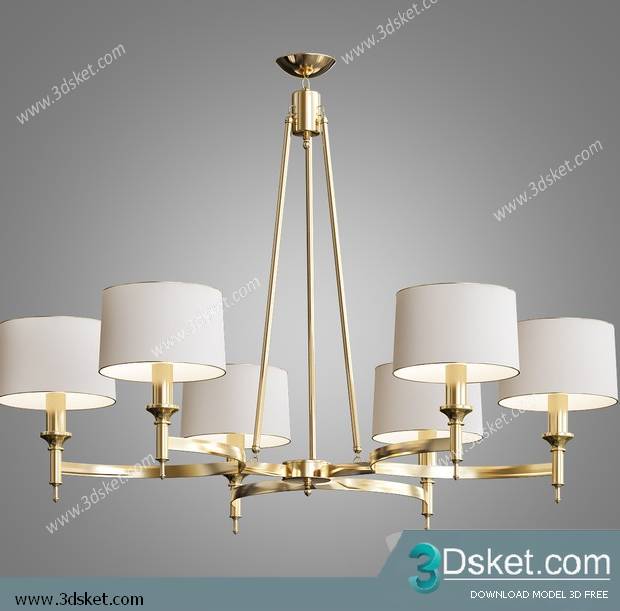 Free Download Ceiling Light 3D Model 0511