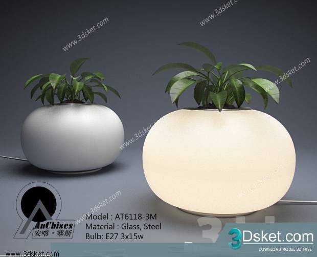 Free Download Table Lamp 3D Model 004