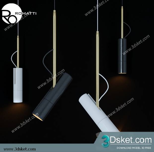 Free Download Ceiling Light 3D Model 0514