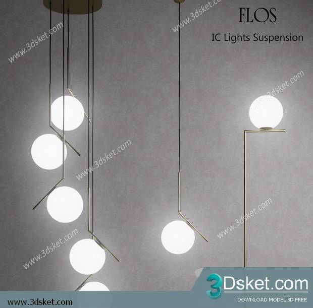 Free Download Ceiling Light 3D Model 0515