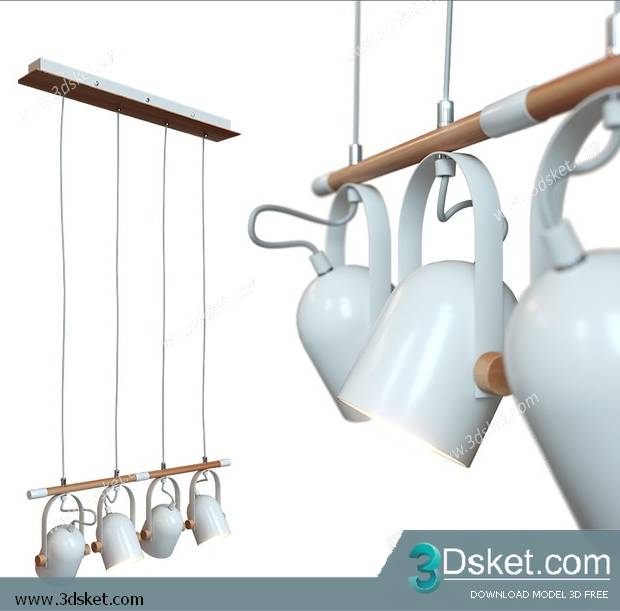 Free Download Ceiling Light 3D Model 0516