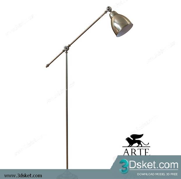 Free Download Floor Lamp 3D Model 076