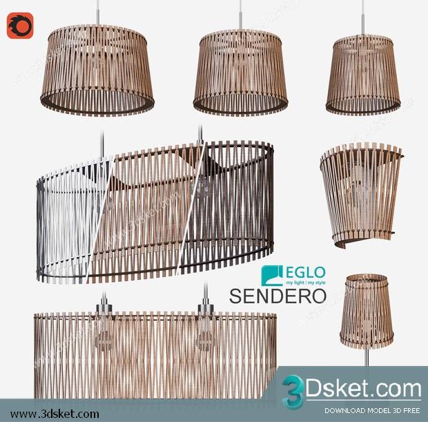 Free Download Ceiling Light 3D Model 0522