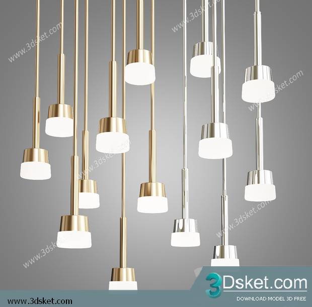 Free Download Ceiling Light 3D Model 0524