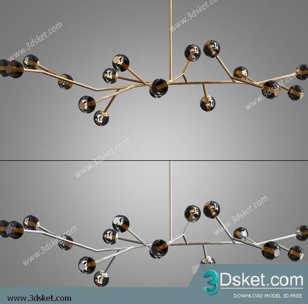 Free Download Ceiling Light 3D Model 0526
