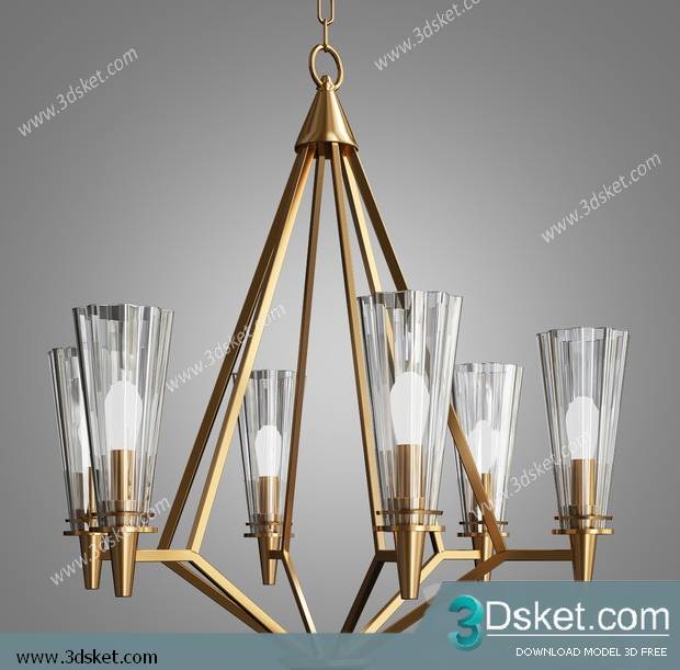 Free Download Ceiling Light 3D Model 0528