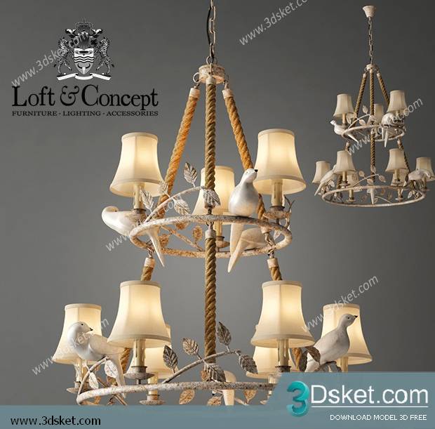Free Download Ceiling Light 3D Model 0531