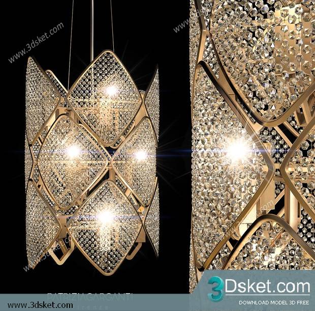 Free Download Ceiling Light 3D Model 0532